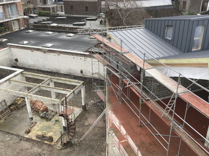 Coursive et jardin vus de la Tour