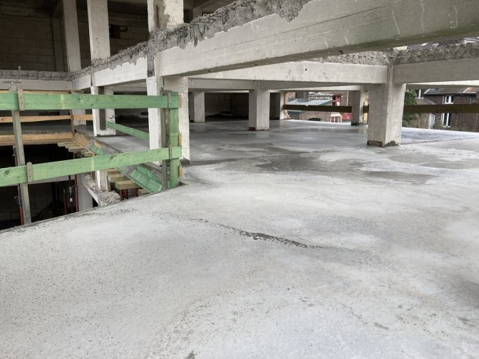 Une dalle flambant neuve !