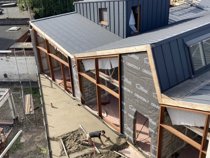 Façade appart et shed